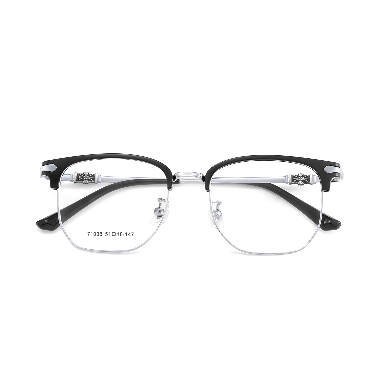 71038 Lunettes décontractées en alliage anti-fatigue oculaire