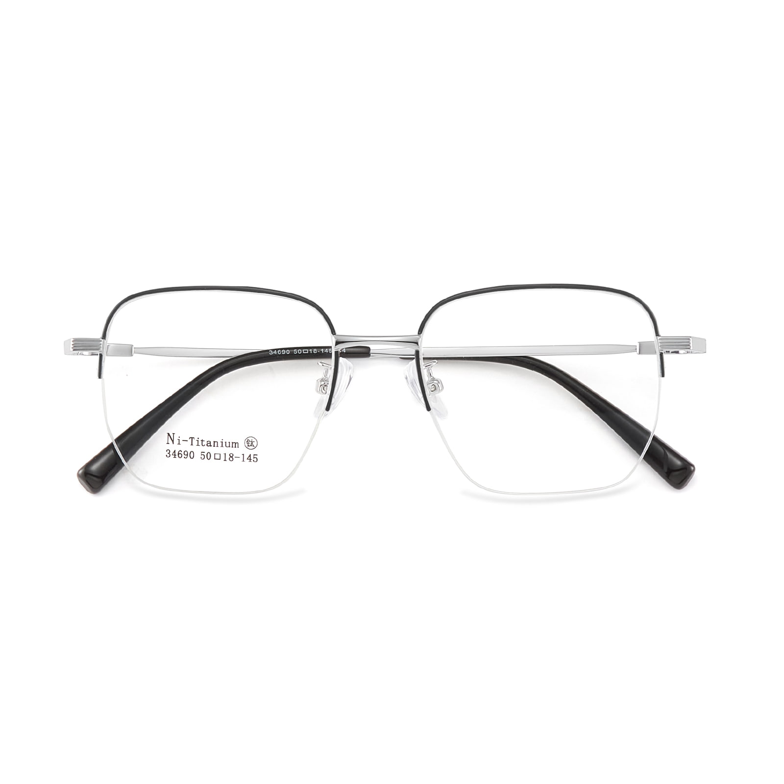 34690 Lunettes rétro intégrales dorées