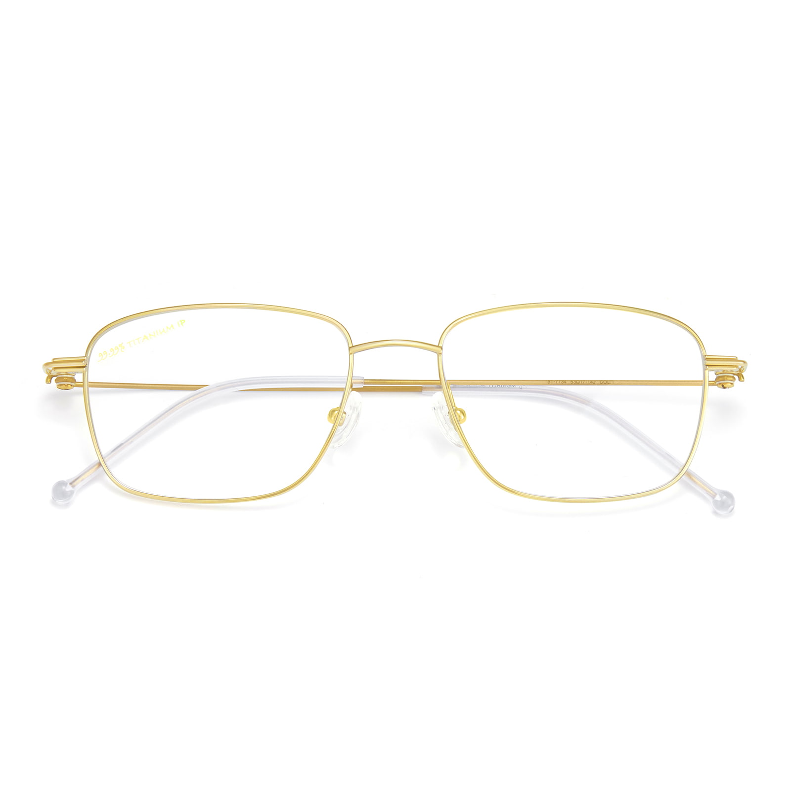Lunettes en titane pur à monture carrée ultralégères 7734