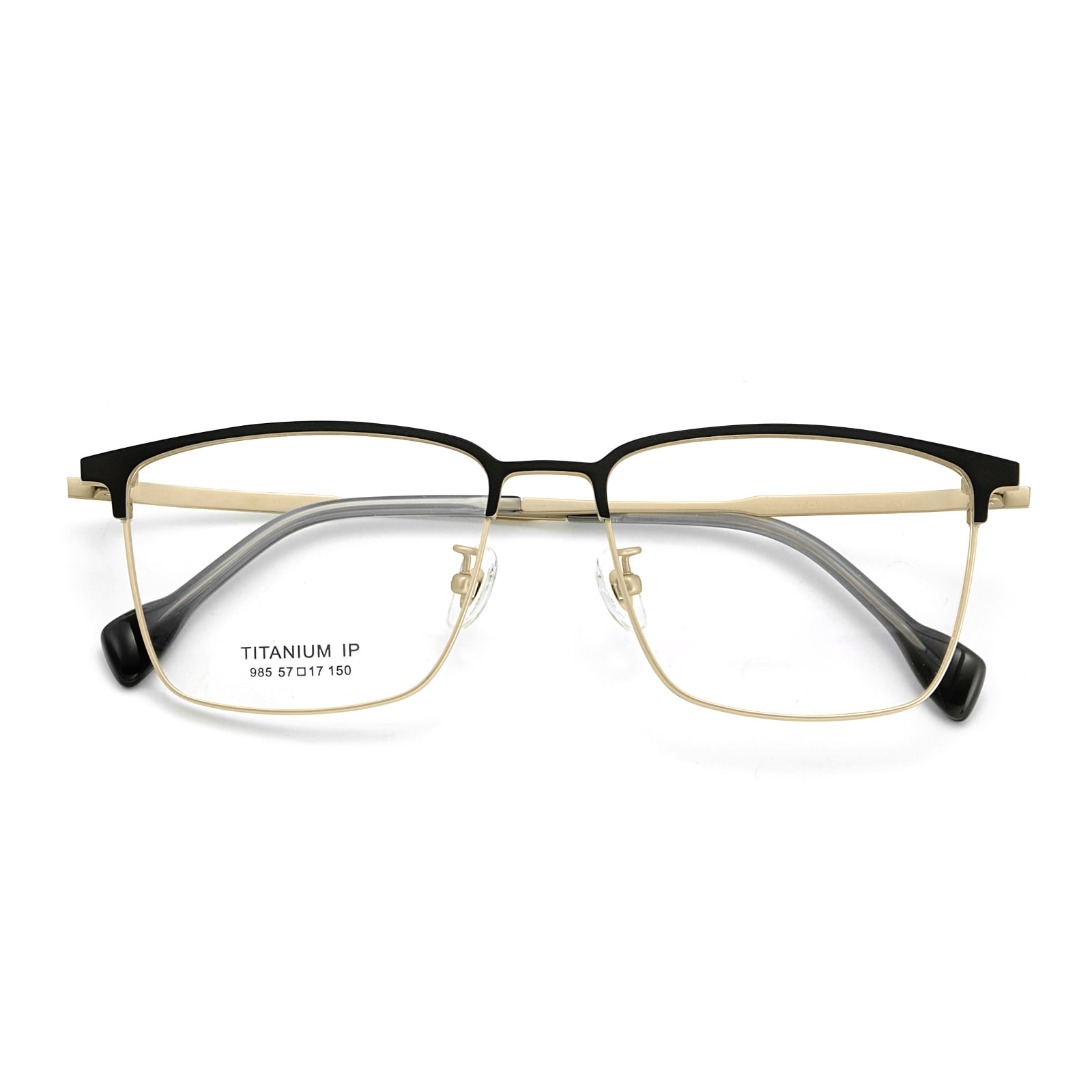 Lunettes en titane pur à monture galvanisée, ligne de sourcils épaissie 985