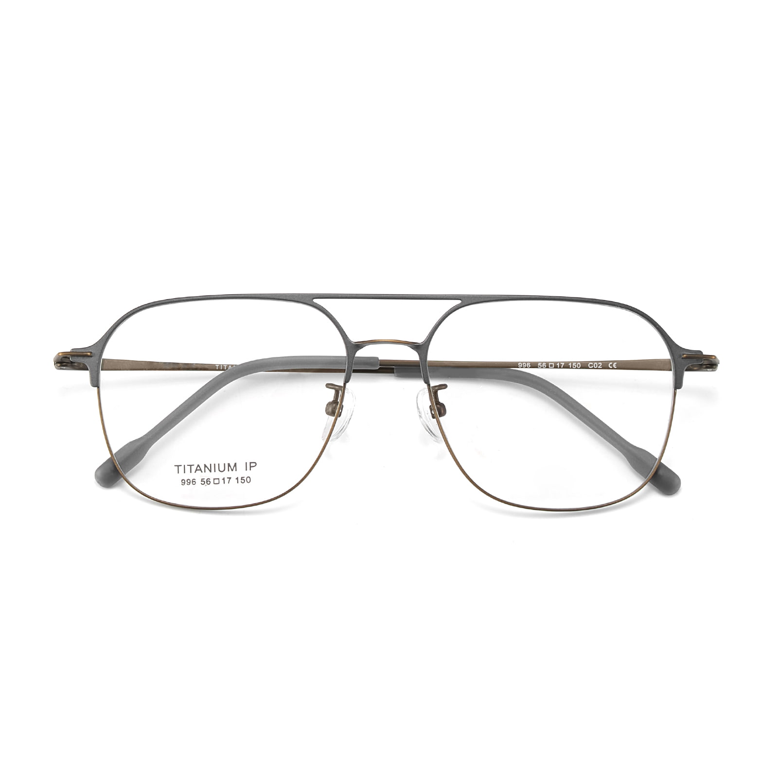 Lunettes monobloc en titane pur 996 à double faisceau