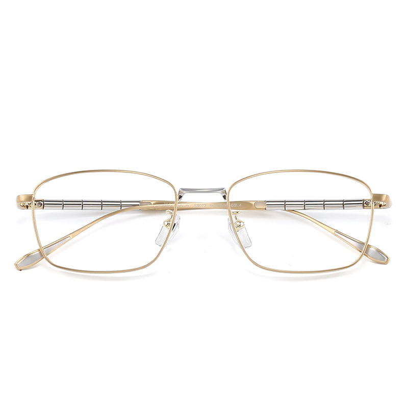 Lunettes rondes en titane pur Bamboo Elite S9072