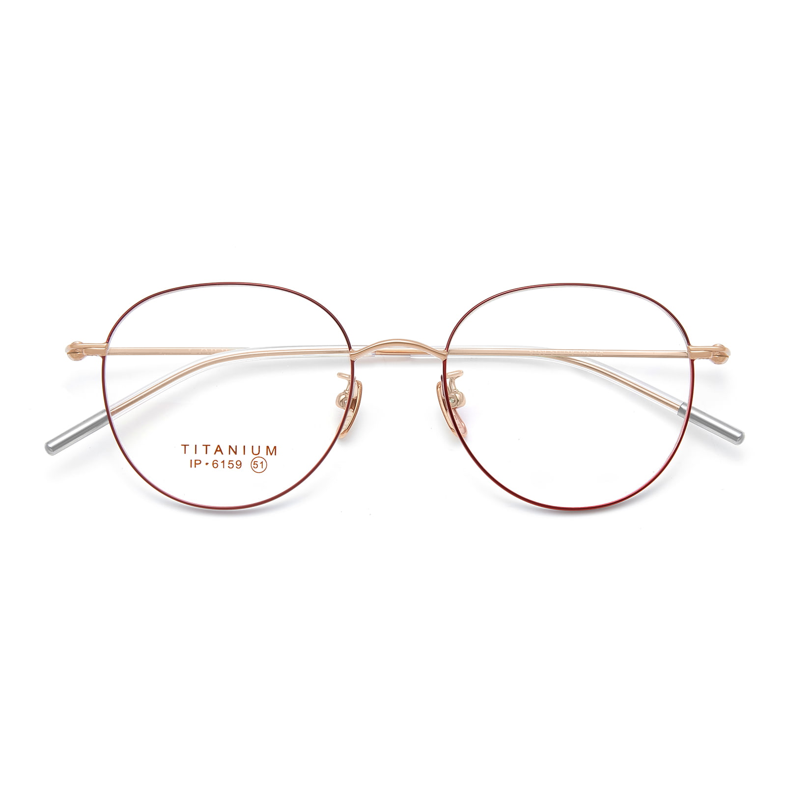 Verres ovales en titane fin 6159