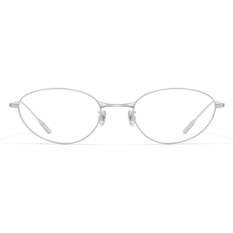 Lunettes ovales œil-de-chat en titane pur, riches en couleurs, Fade