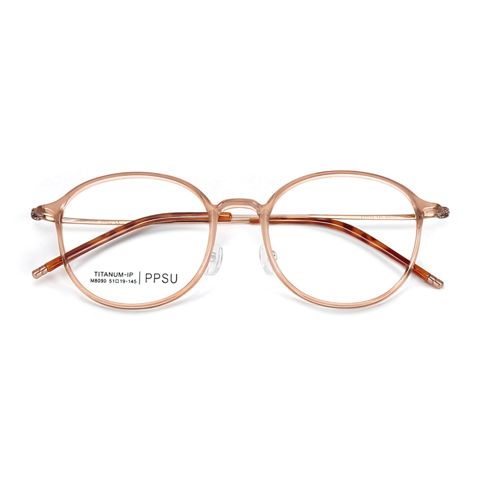 Lunettes en titane β classiques à monture ronde M8090, résistantes aux hautes températures