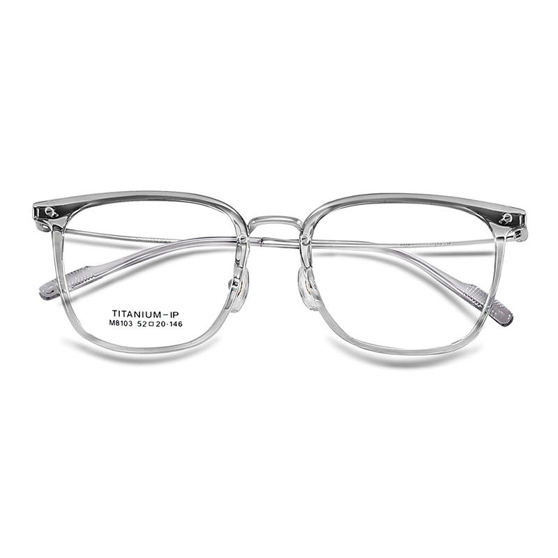 Lunettes en titane β M8103, transparentes et indéformables, résistantes aux chutes