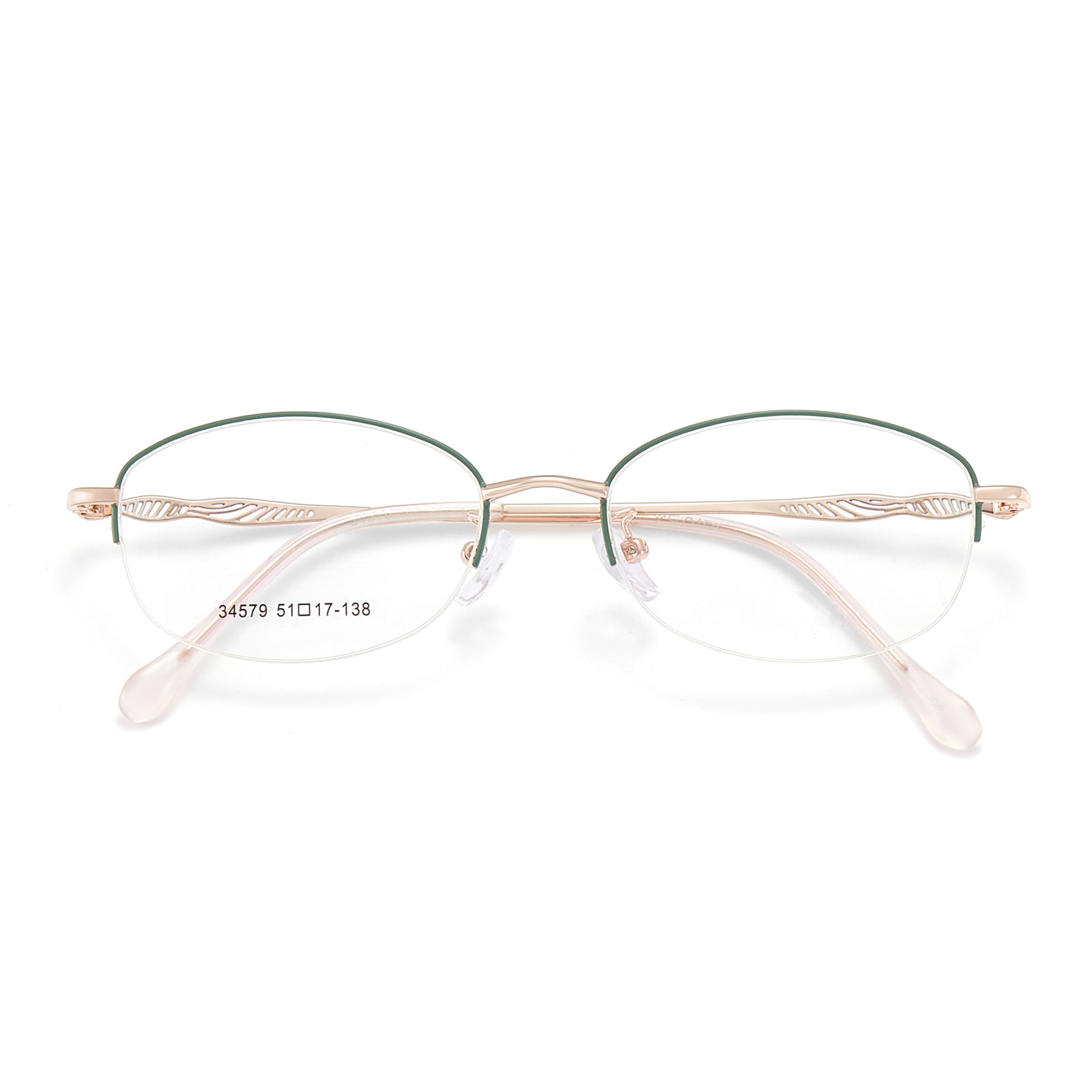 34579 Lunettes asymétriques en alliage à ligne creuse de bureau
