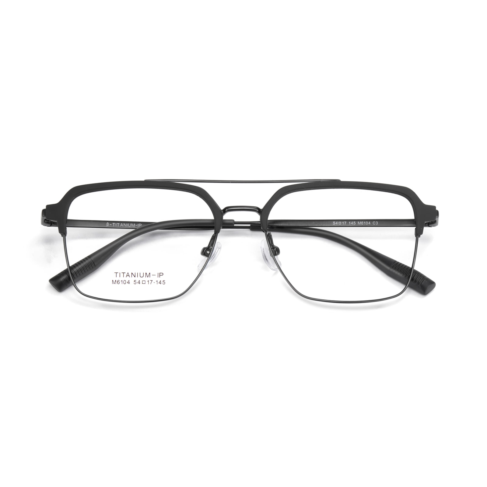 Verres en titane β brillants à double faisceau M6104, ne se décolorent pas
