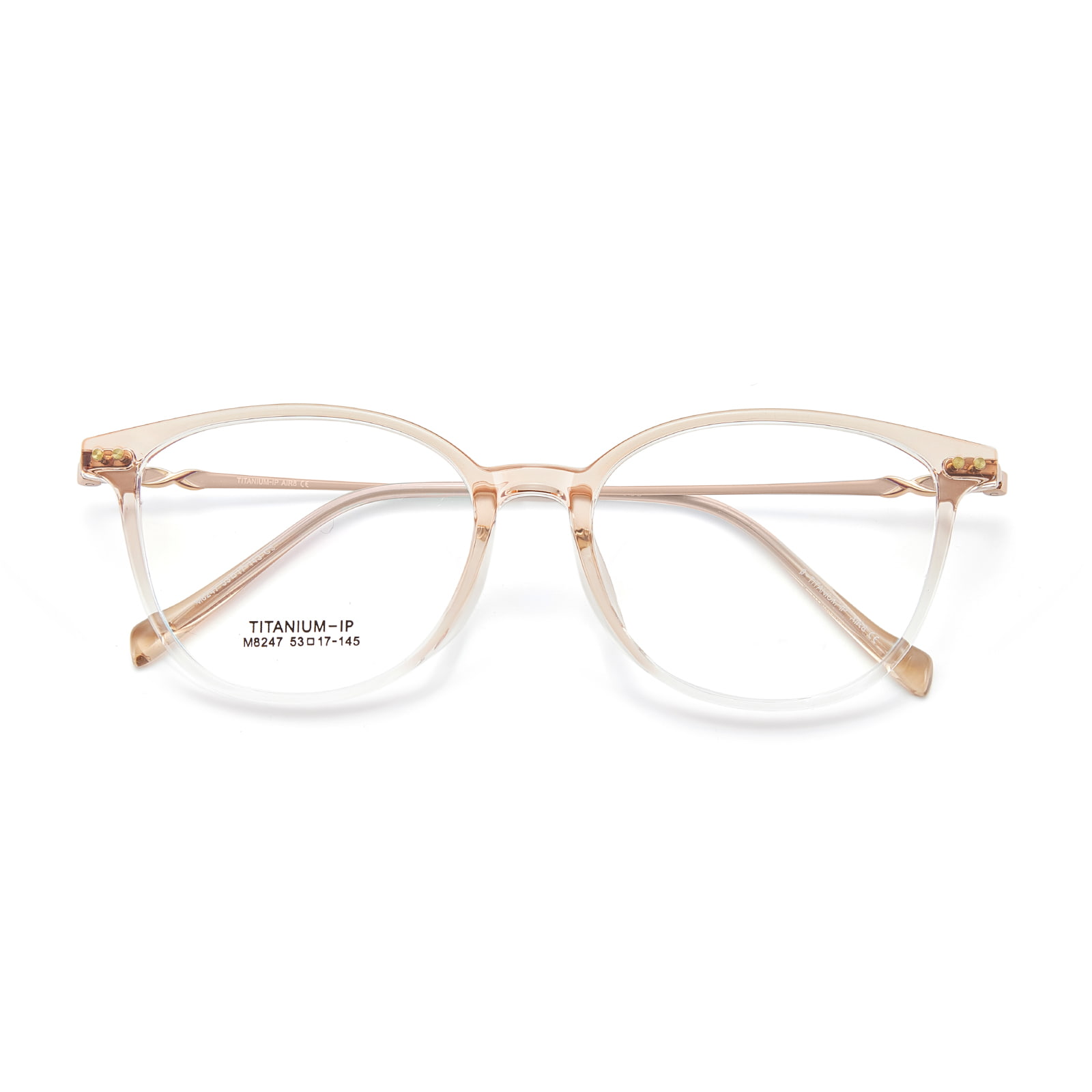 Lunettes en titane bêta ultralégères à bords élargis M8247