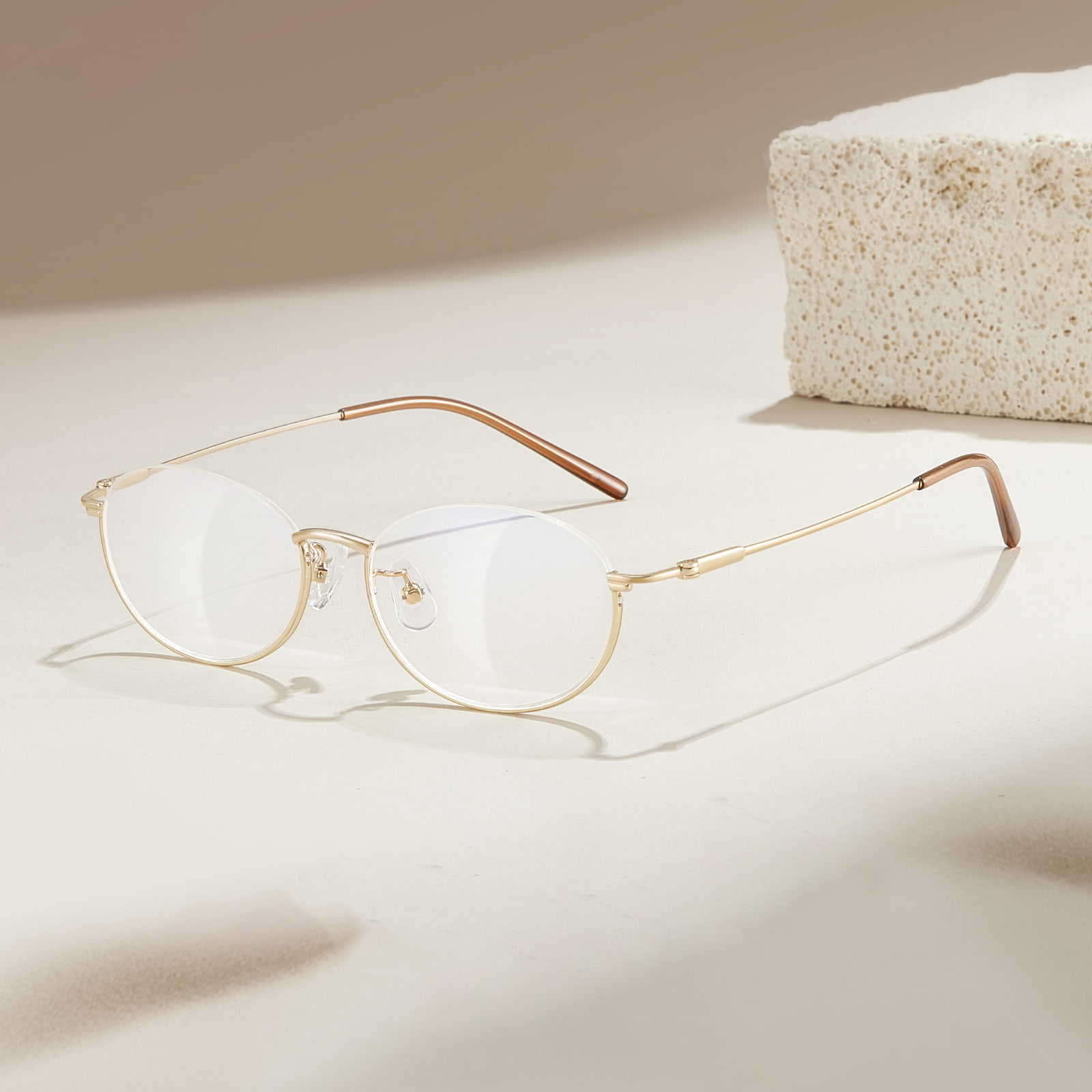 58201 Lunettes en alliage à demi-monture inversée exquises