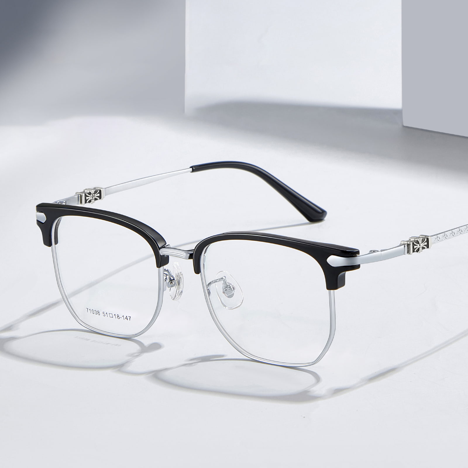 71038 Lunettes décontractées en alliage anti-fatigue oculaire