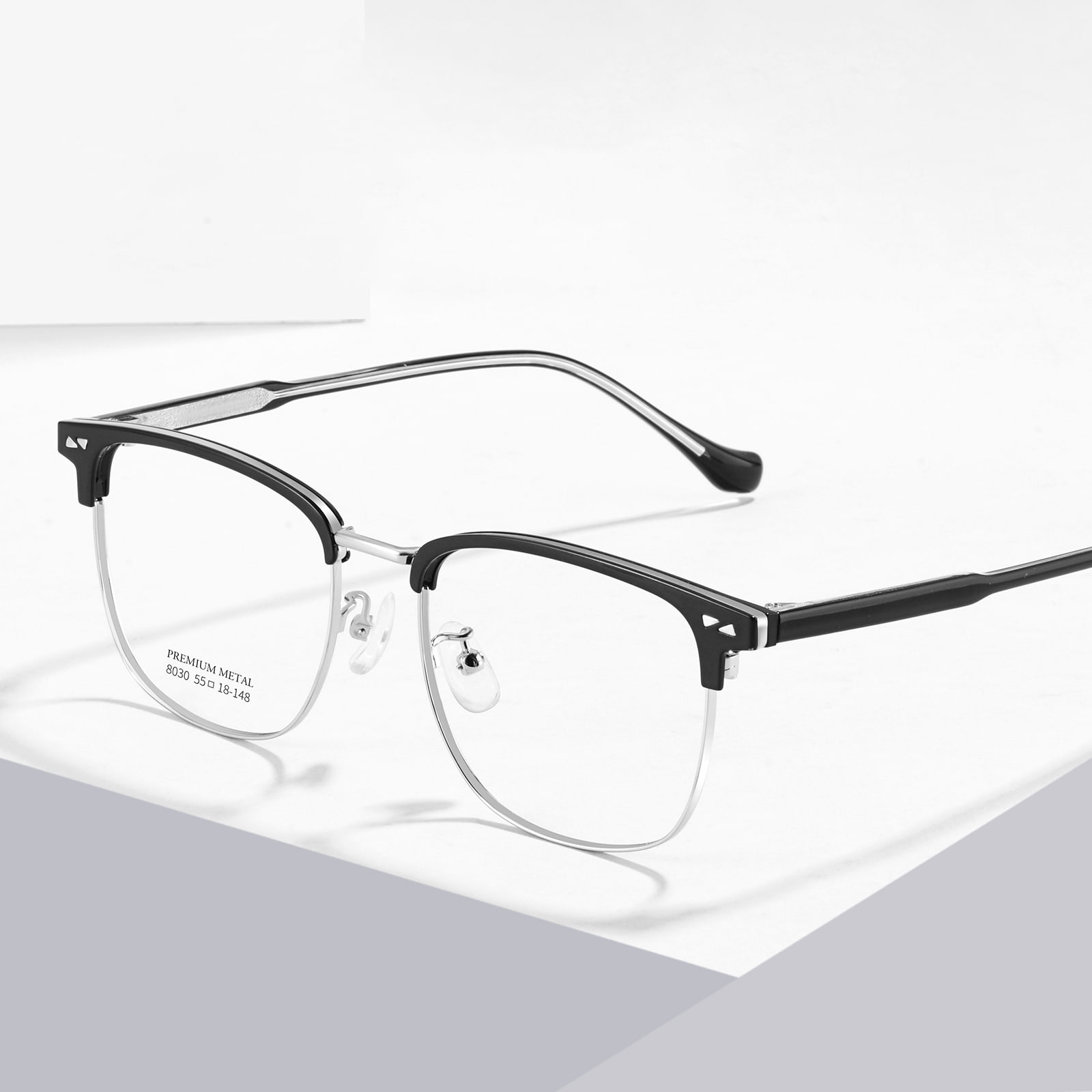 Lunettes en alliage à bande métallique intégrées 8030 Business
