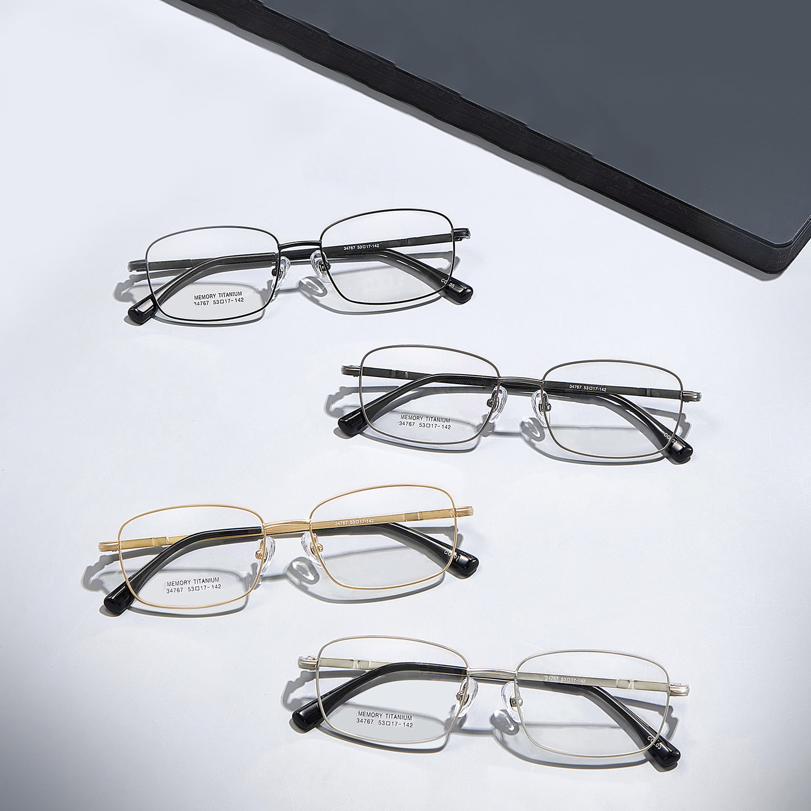 34767 Lunettes en alliage anti-extrusion de titane à mémoire de travail