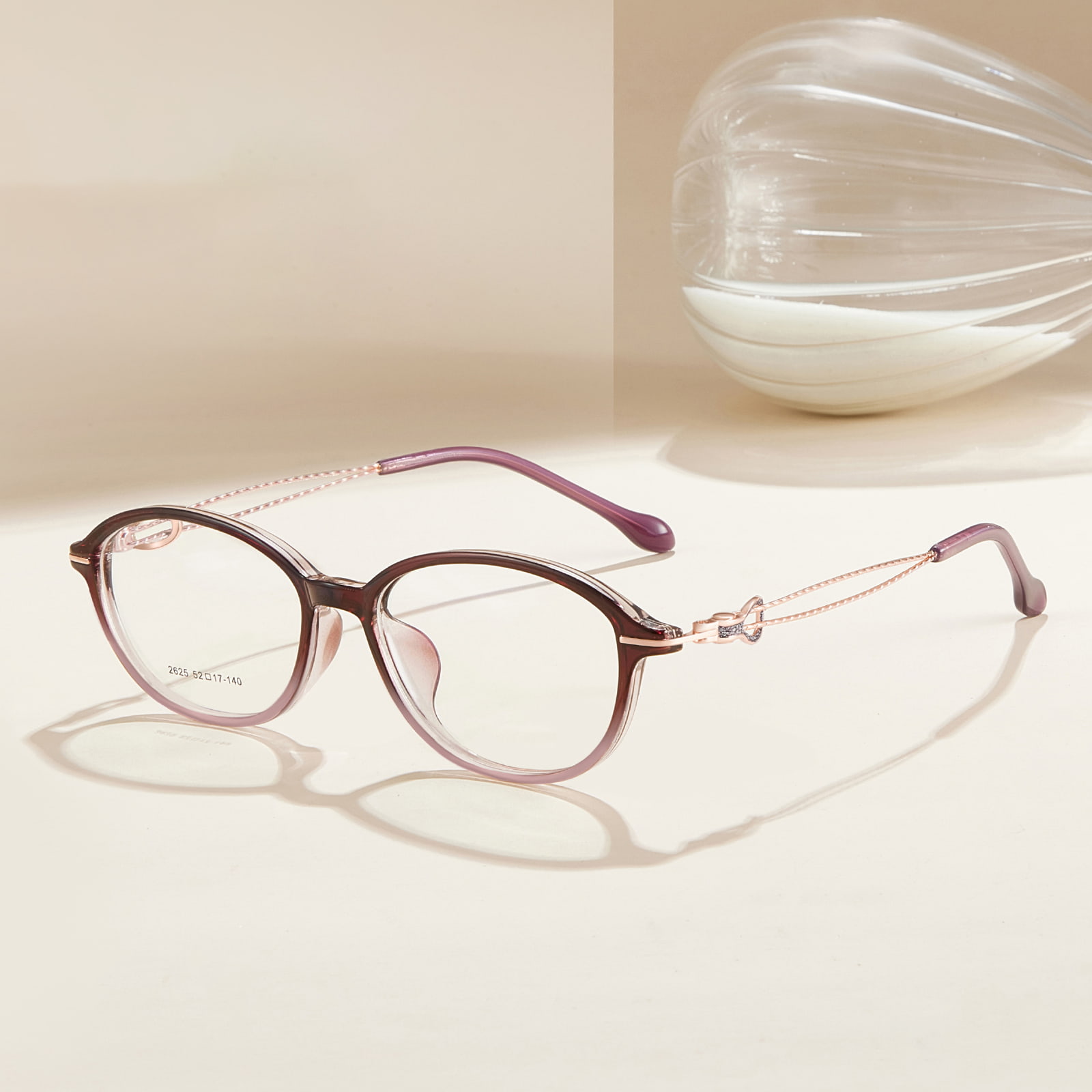 Lunettes TR90 incrustées de paillettes résistantes à la transpiration 2625