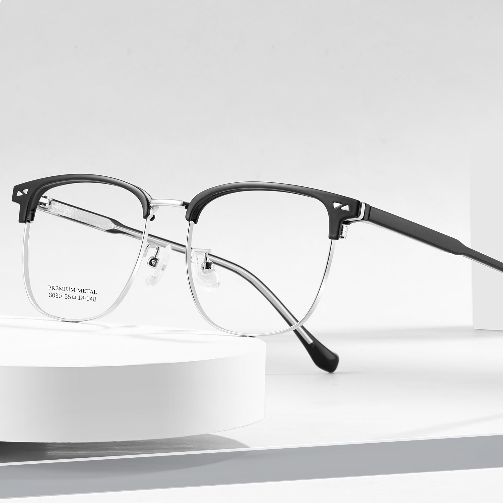 Lunettes en alliage à bande métallique intégrées 8030 Business