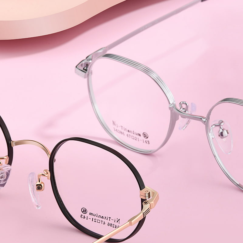 34286 Lunettes en alliage polygonales décontractées