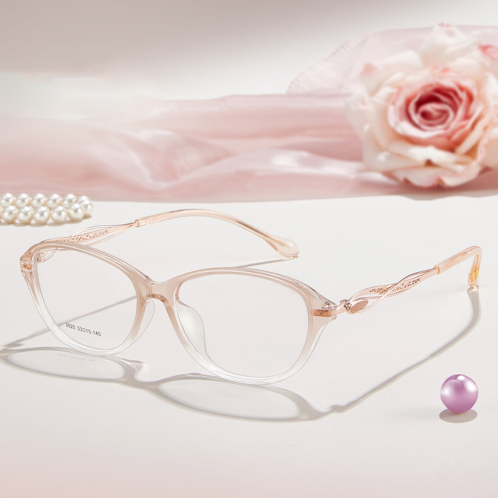 Lunettes TR90 à monture large 2620 sans appuyer sur les oreilles
