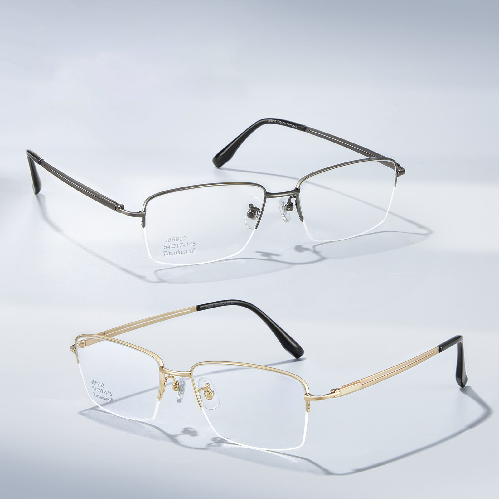 86992 Lunettes multicolores en titane pur sans pression sur les oreilles