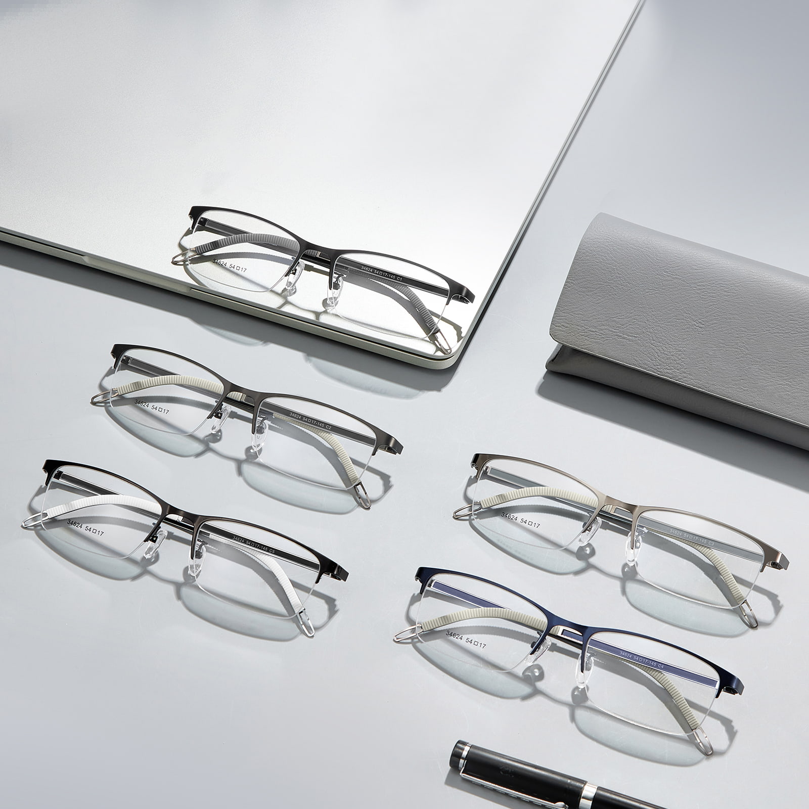 34624 Lunettes auxiliaires de lecture nordiques en alliage