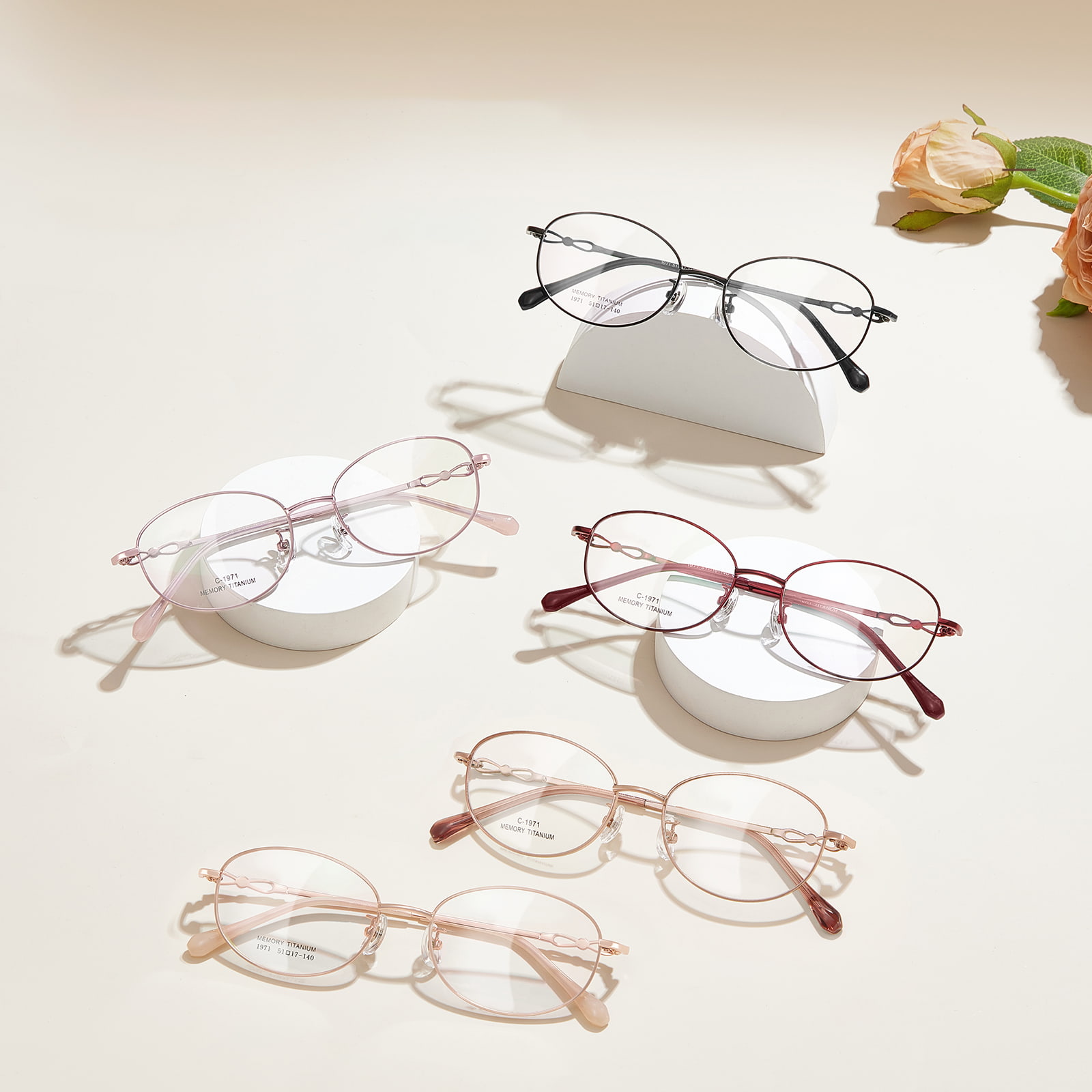 Lunettes en alliage de titane à mémoire délicate Commuter 1971