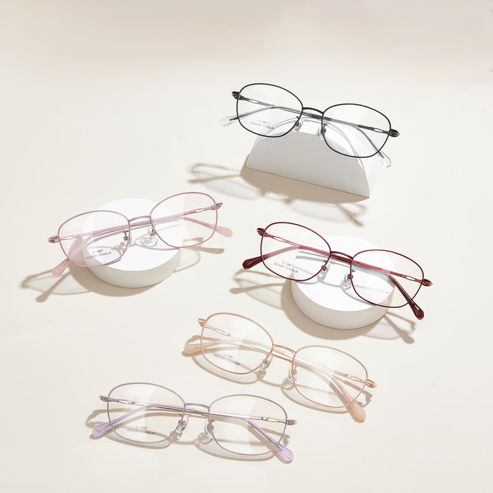 Lunettes en alliage 1967 Daily Bow Design
