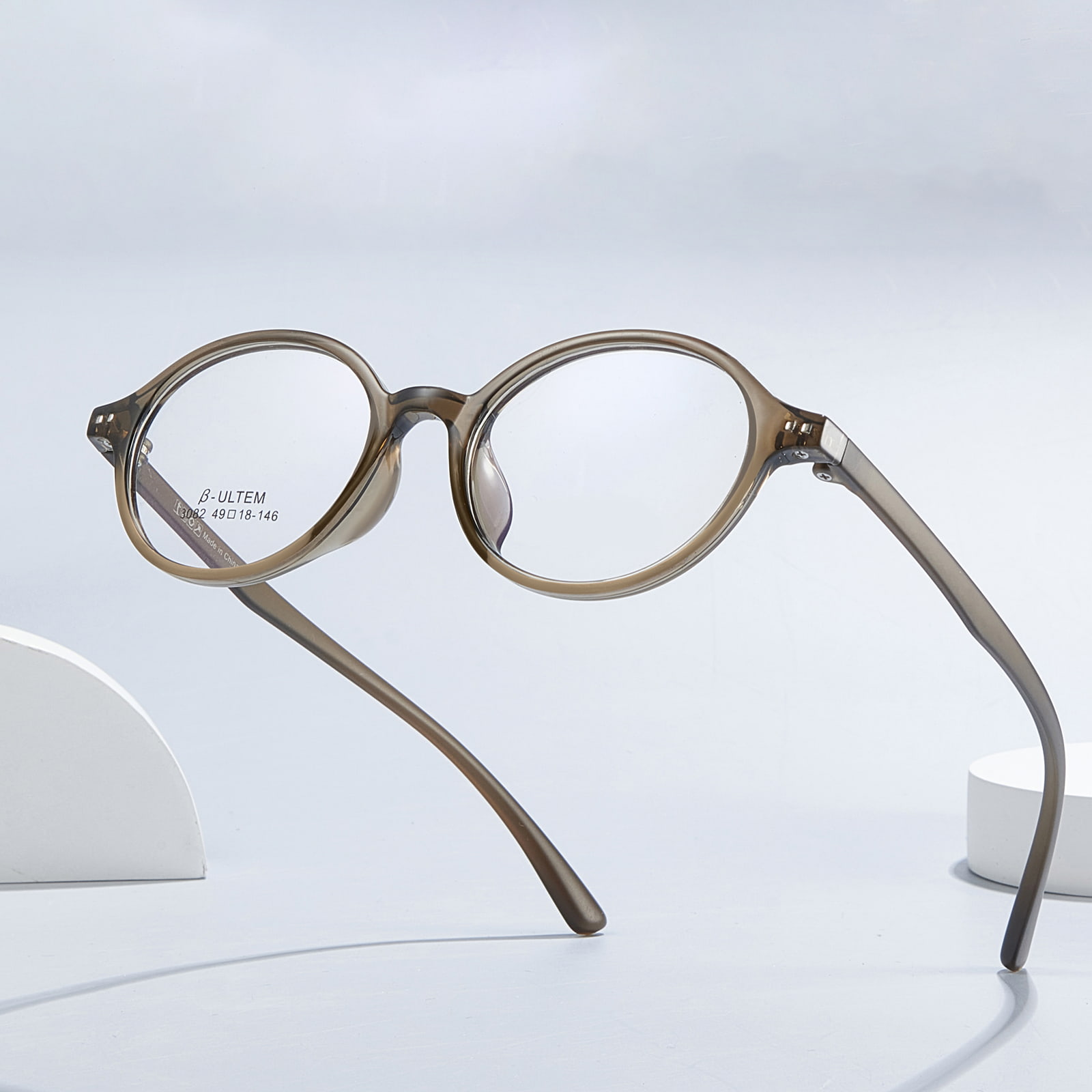 Lunettes TR90 sans stress à monture ovale 3082