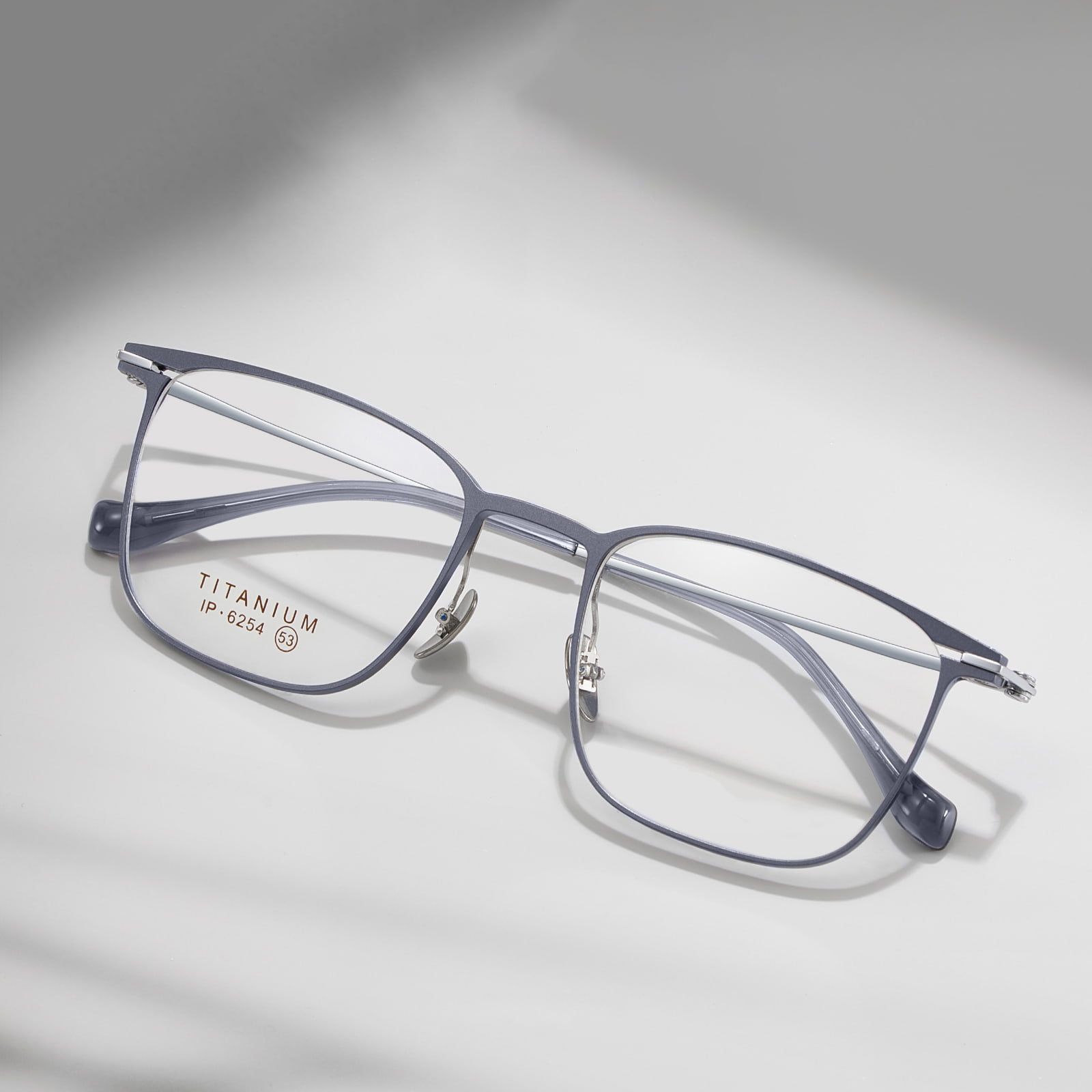 6254 Lunettes en titane pur durables et sans couture