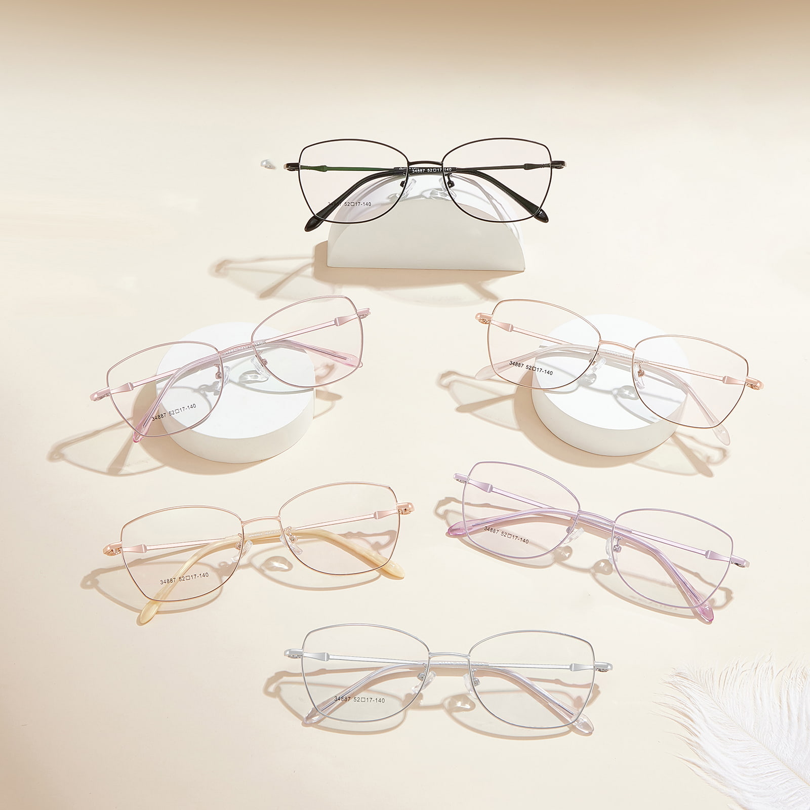 34887 Lunettes en alliage confortables hypoallergéniques Sweet