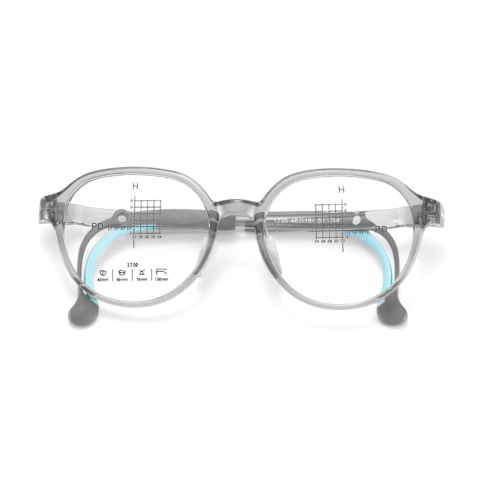 Lunettes à coussinet nasal en Silicone souple, incurvées arbitrairement, respectueuses de l'environnement, respectueuses de la peau, 1730