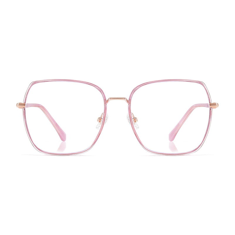 2288 Lunettes anti-lumière bleue à large monture épaisse et à paillettes