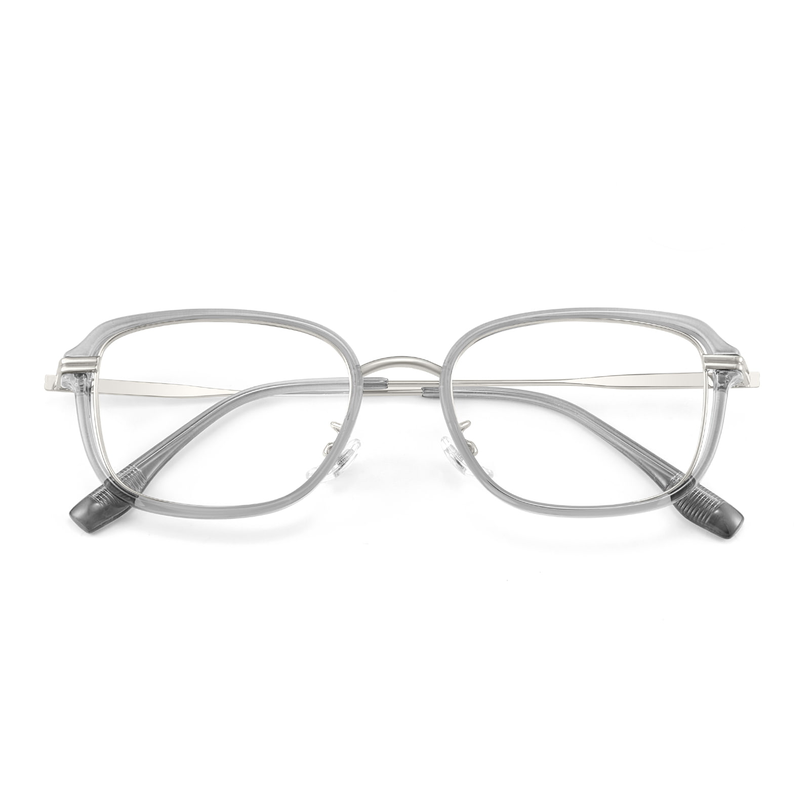 23061 Lunettes creuses légères anti-lumière bleue à colle dorée