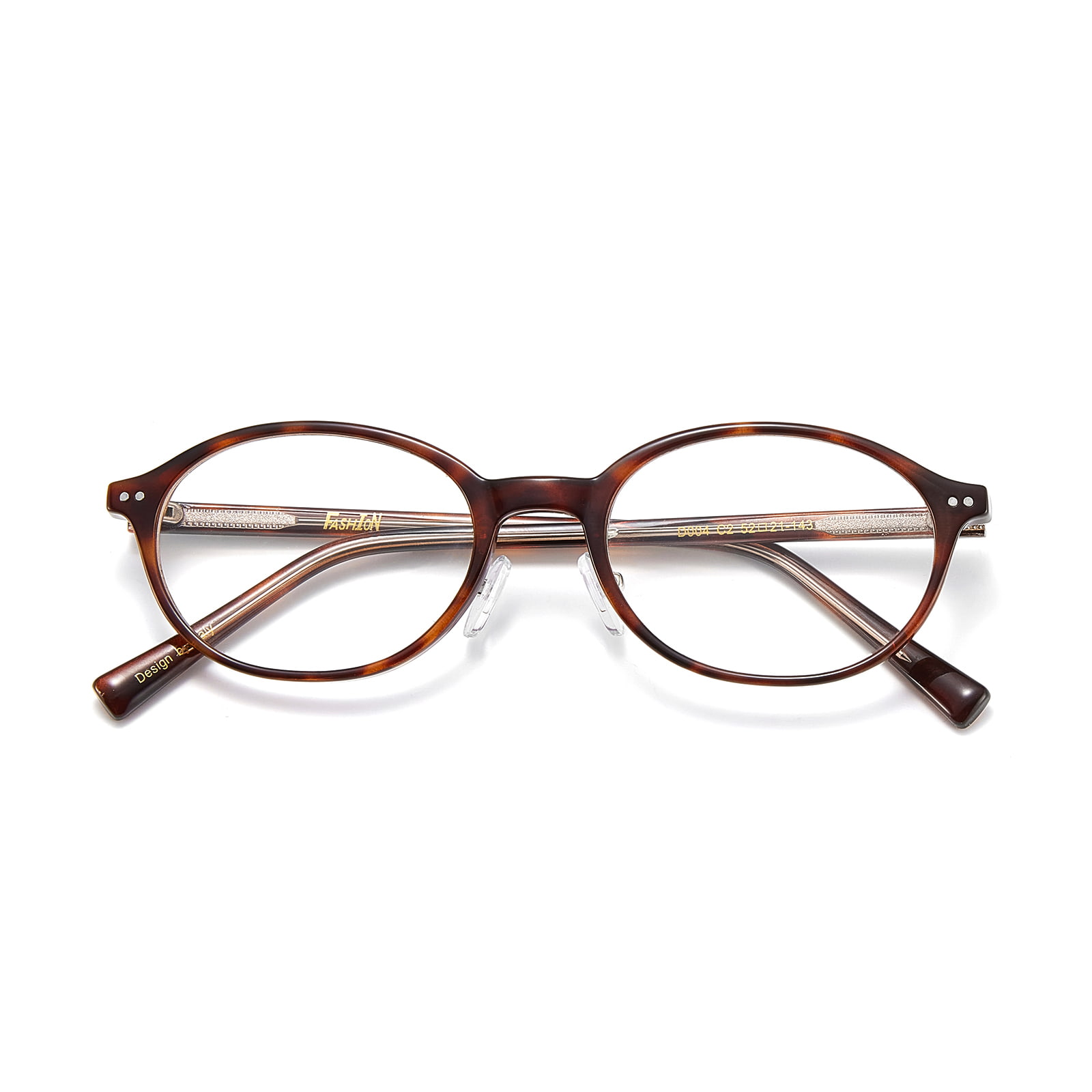 D004 Lunettes rétro ovales fines anti-lumière bleue à petite monture