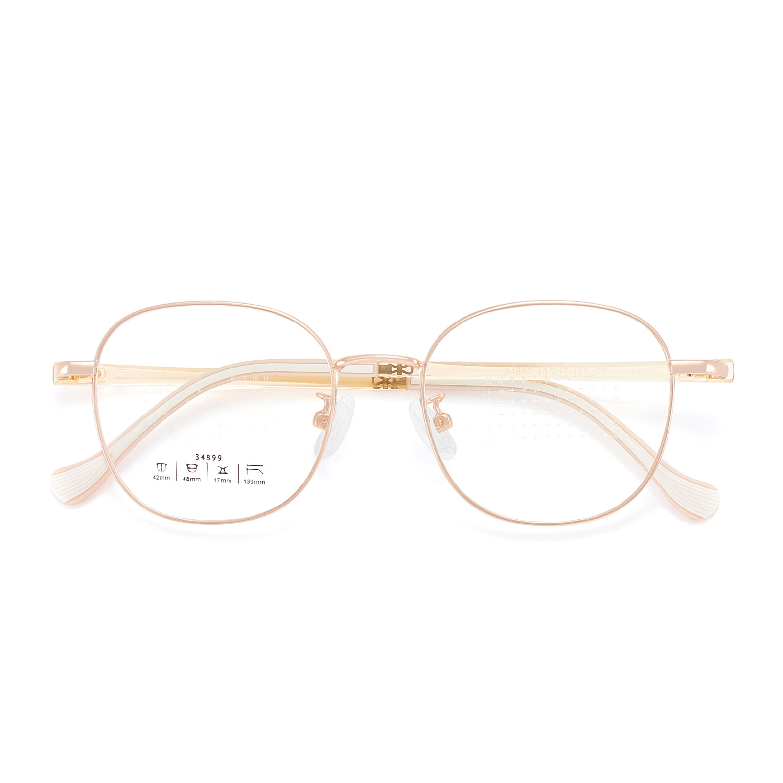 34899 branches rondes TR90 sans appuyer sur l'arête du nez lunettes en alliage