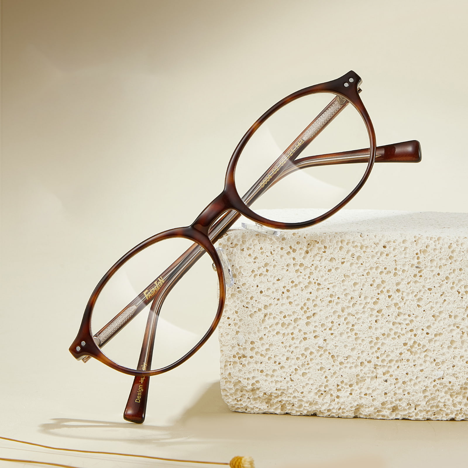 D004 Lunettes rétro ovales fines anti-lumière bleue à petite monture