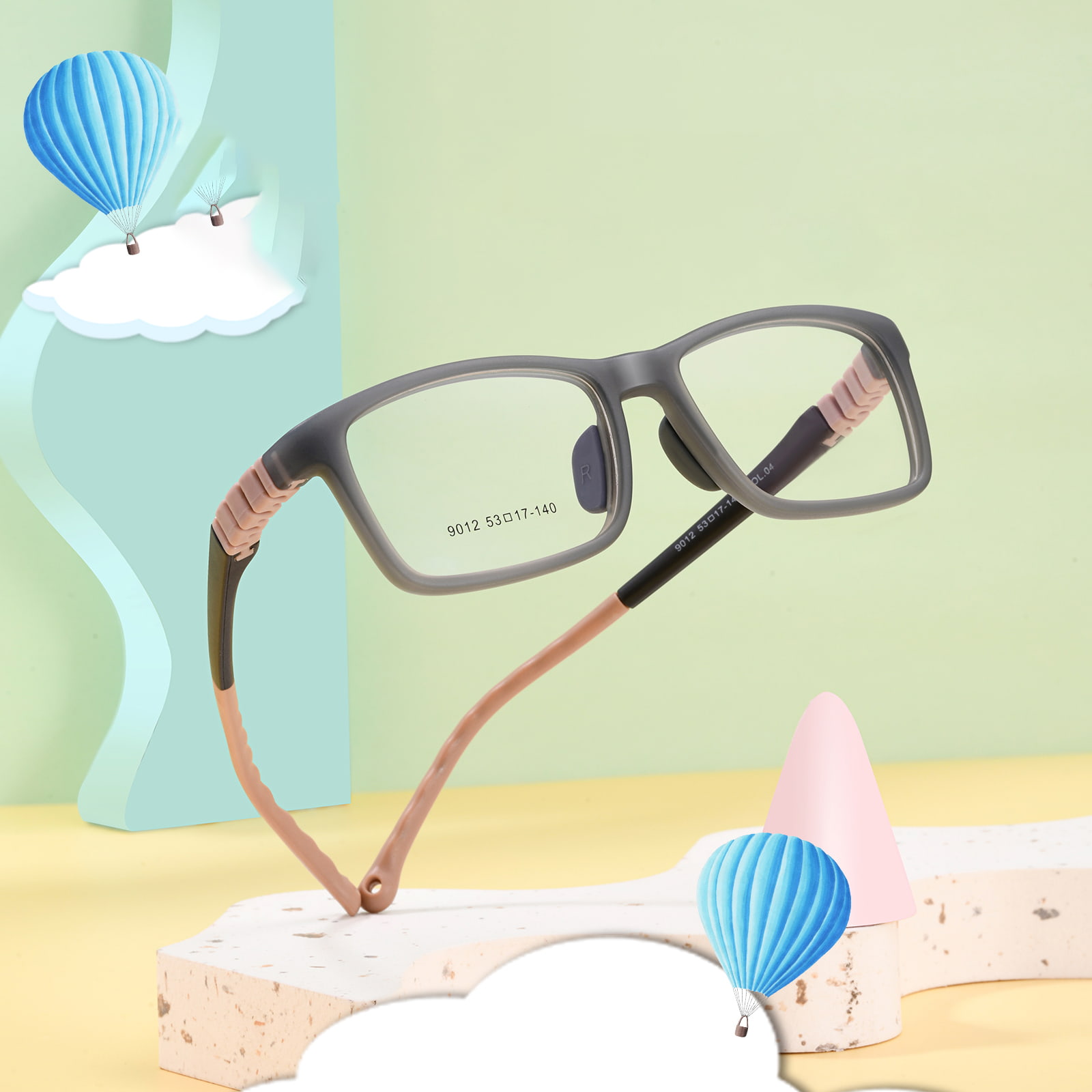 9012 Lunettes détachables pour jeunes sportifs non allergiques