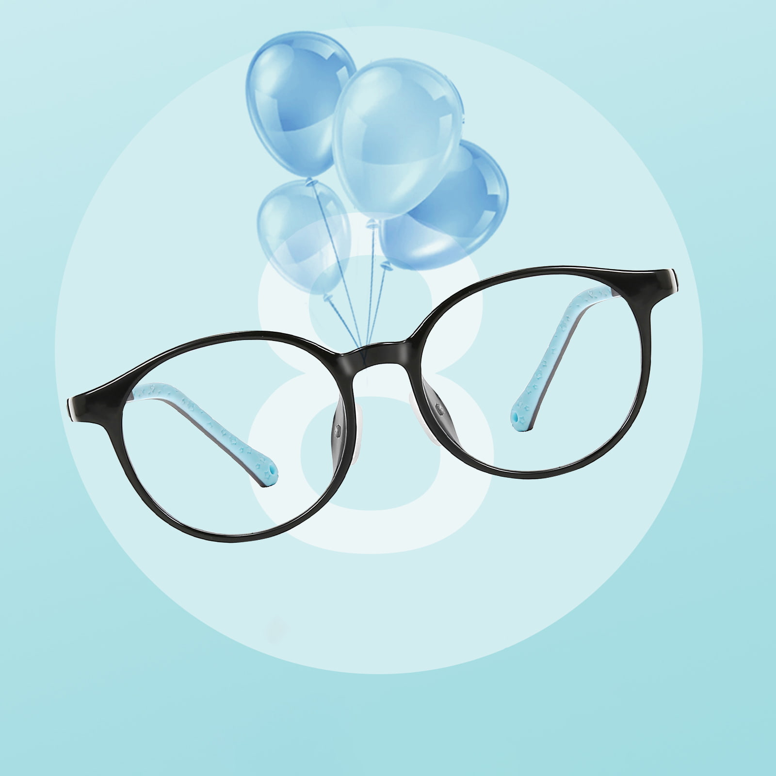2207 Lunettes de protection nasales en silicone souple TR90 avec charnière intégrée