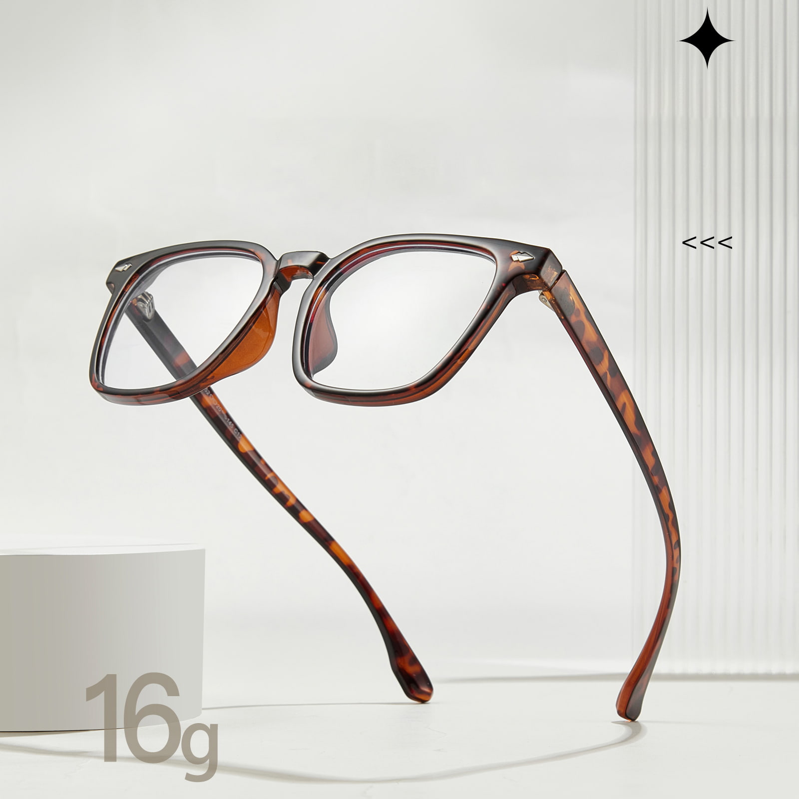 JF8042 Lunettes légères à monture carrée bloquant la lumière bleue