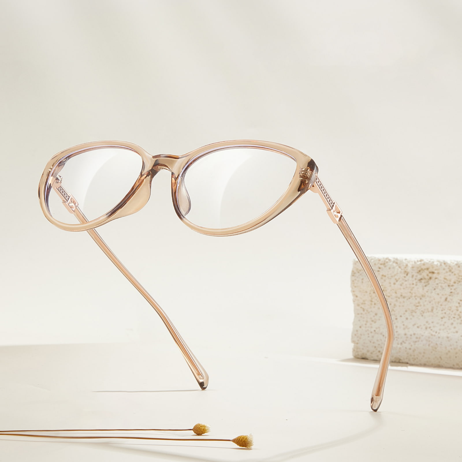 TJ5786 Lunettes anti-lumière bleue à monture papillon élargie
