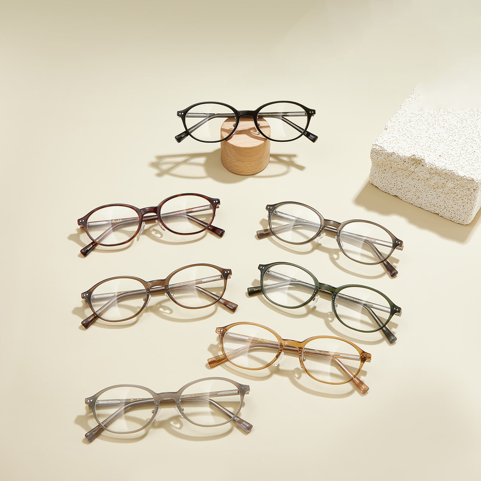 D004 Lunettes rétro ovales fines anti-lumière bleue à petite monture