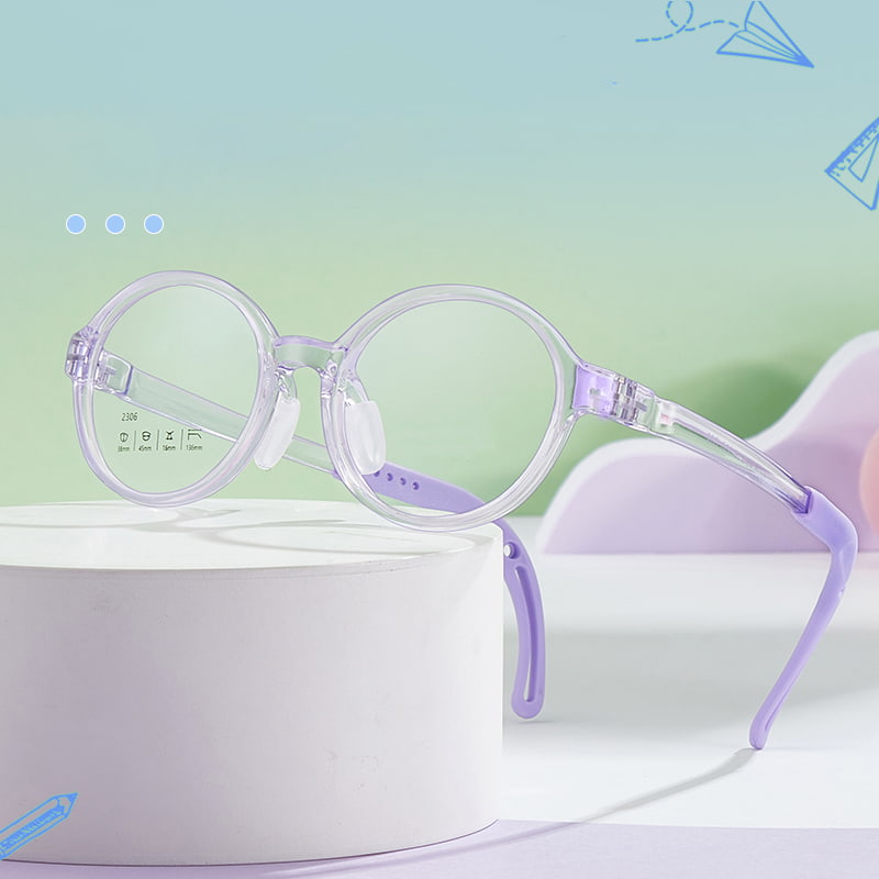 Lunettes creuses 2306 avec corde à lunettes assortie, plaquettes nasales en Silicone souple Anti-perte
