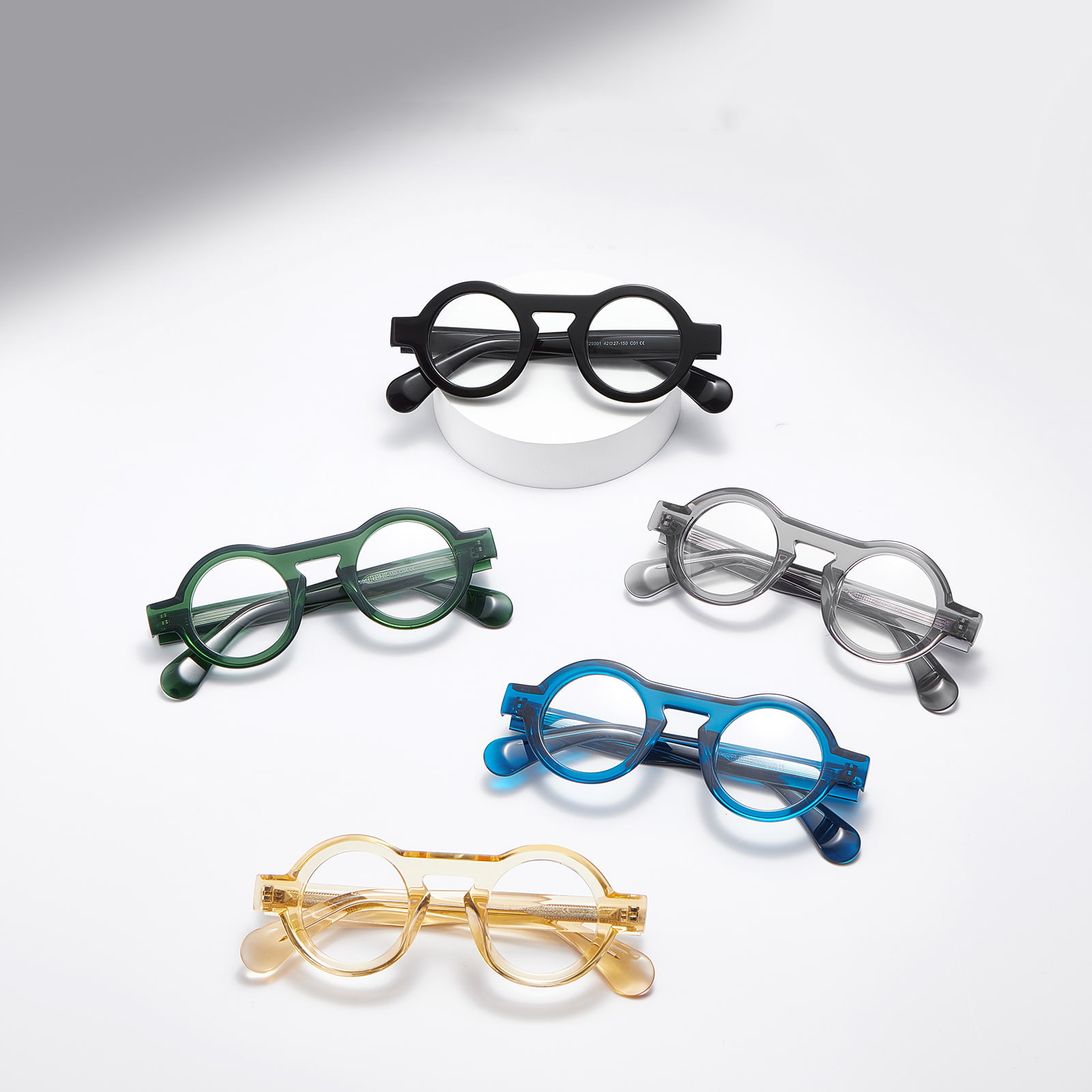 Lunettes en acétate à petite monture ronde Rock RD29001