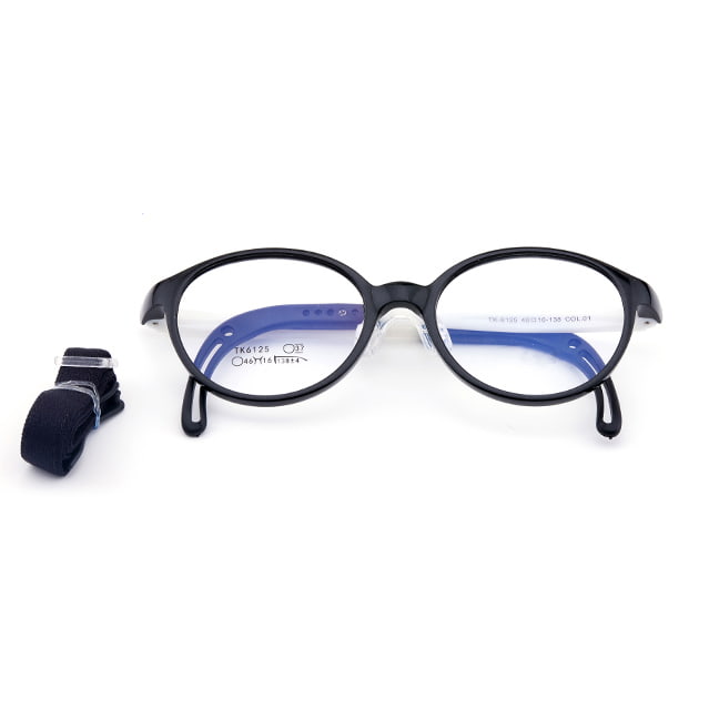 TK6125 Lunettes pour enfants à paillettes avec corde antidérapante