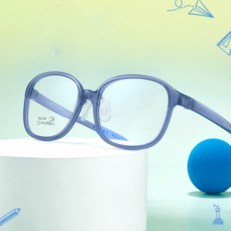 TK6138 Lunettes TR90 légères de grande taille pour enfants