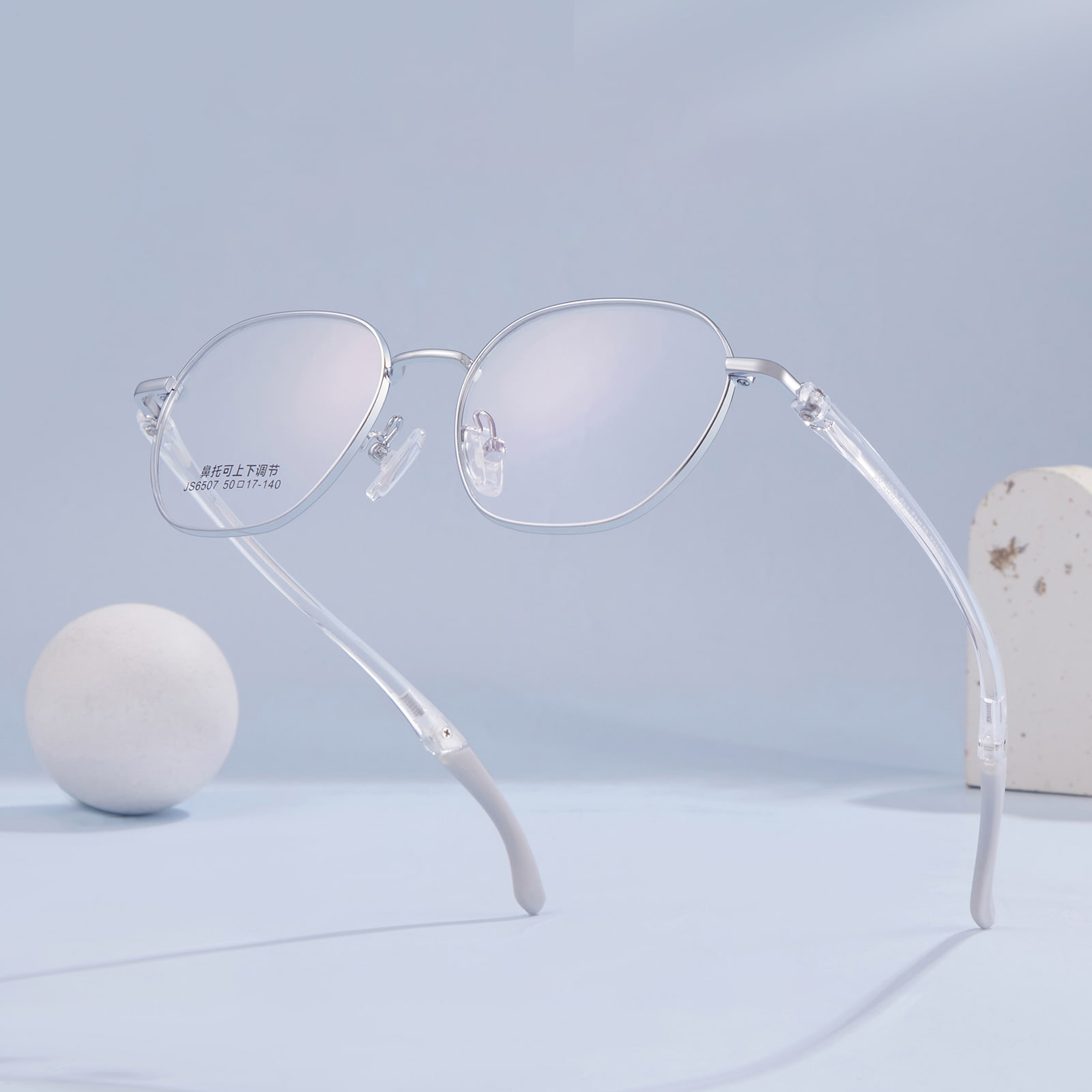6507 Lunettes de sport réglables avec plaquettes nasales à crochet en silicone