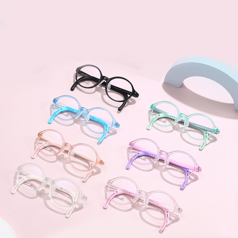 TK6131 Lunettes pliables pour enfants à bords scintillants