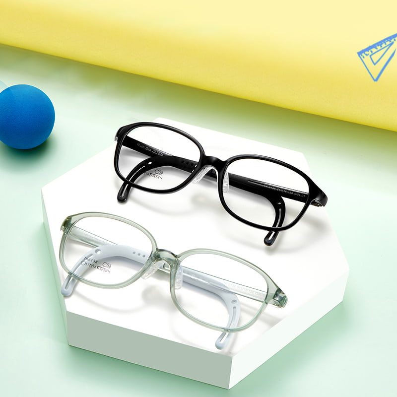TK6138 Lunettes TR90 légères de grande taille pour enfants