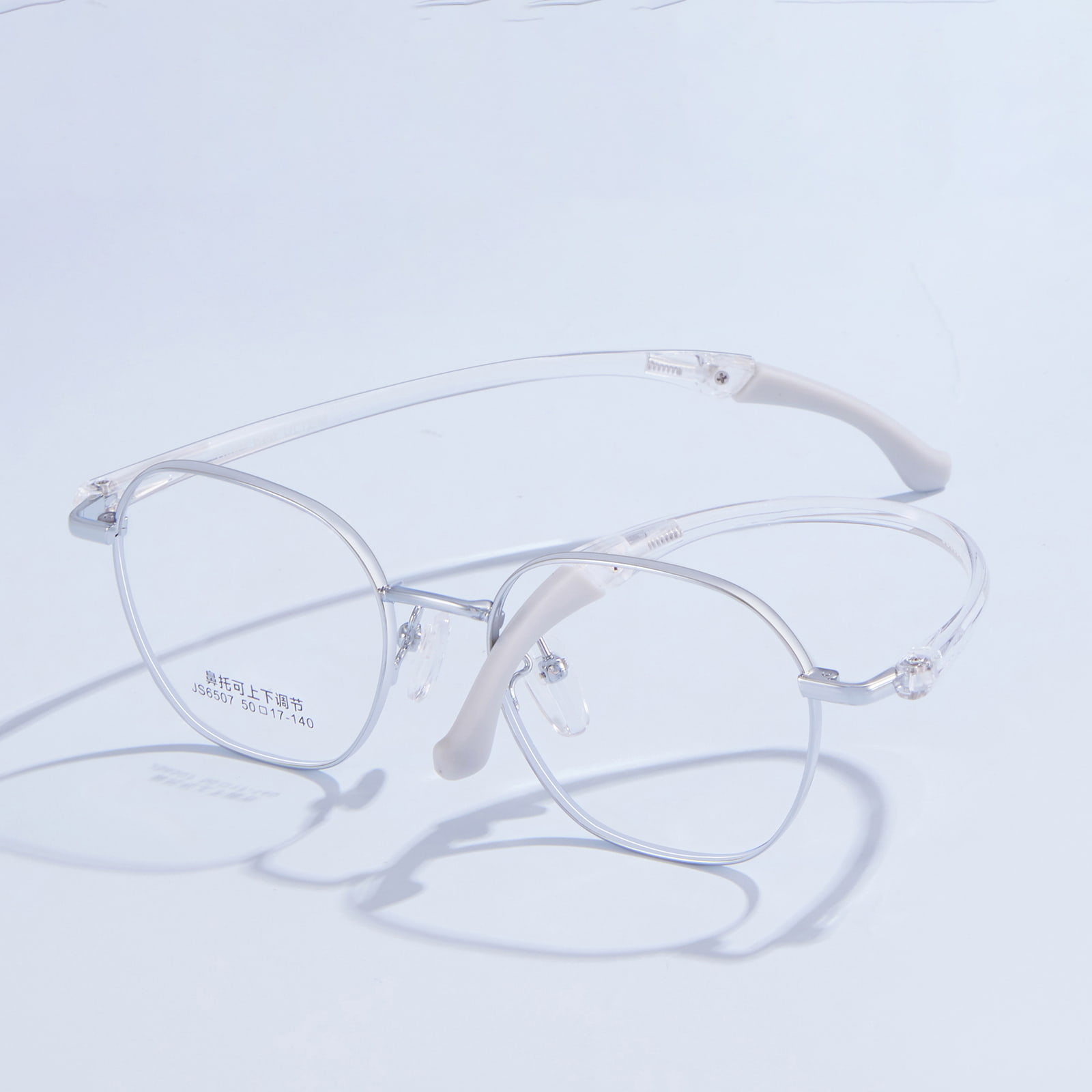 6507 Lunettes de sport réglables avec plaquettes nasales à crochet en silicone