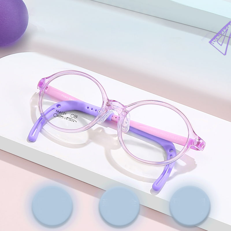 TK6131 Lunettes pliables pour enfants à bords scintillants