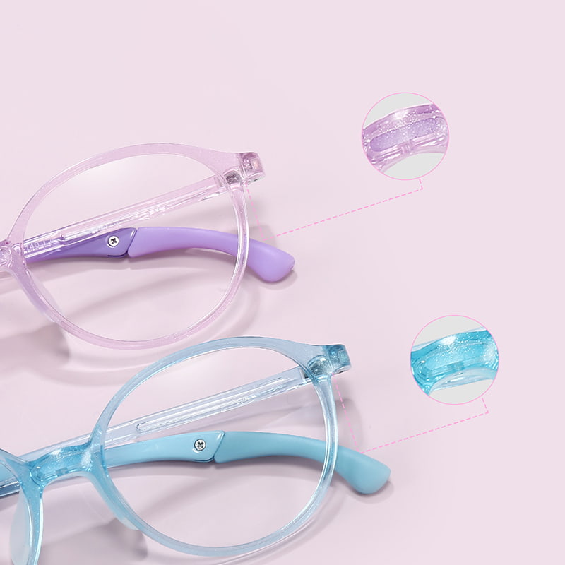 60082 Lunettes de sport ultralégères à monture ronde pour enfants