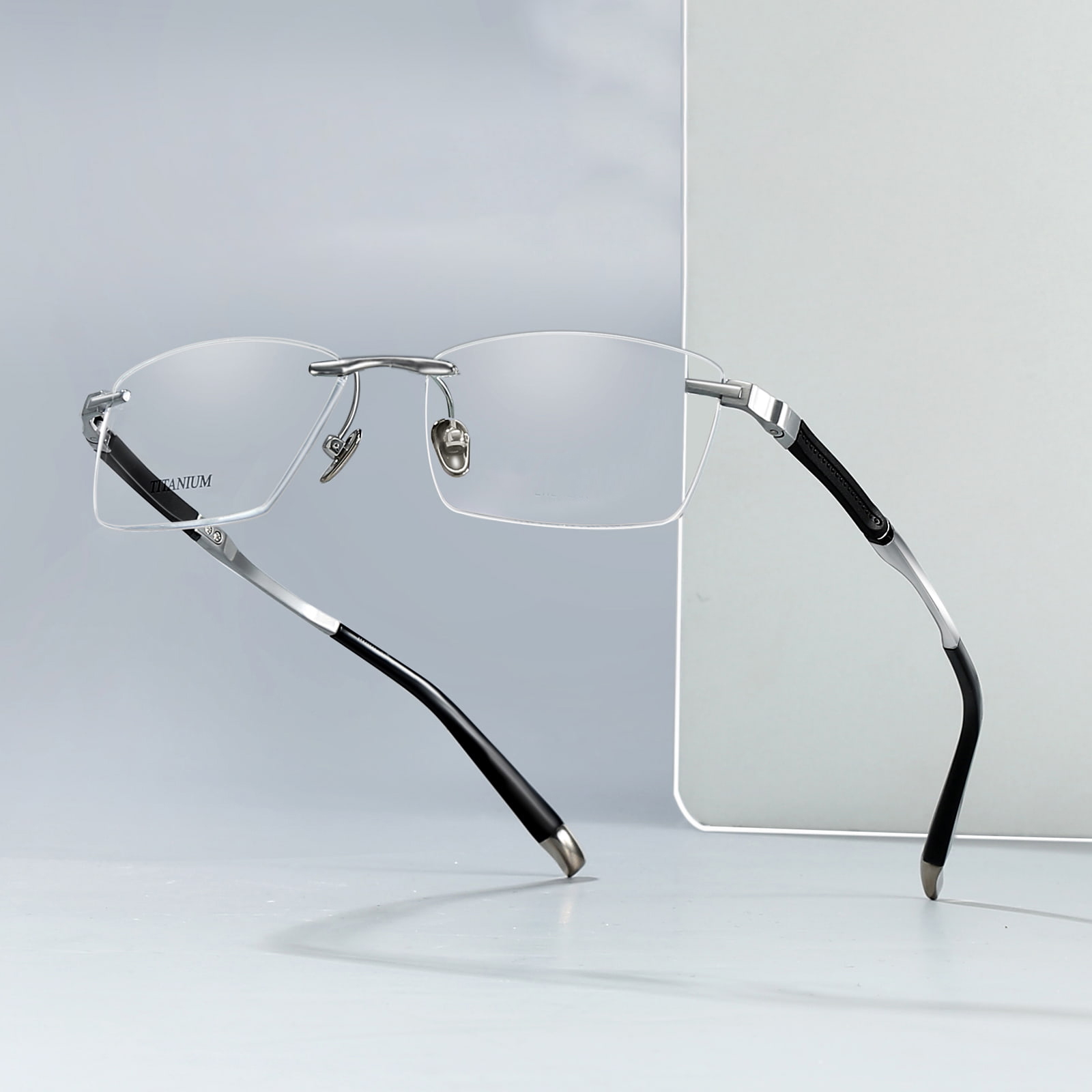 Lunettes en titane pur anti-casse sans monture 9058